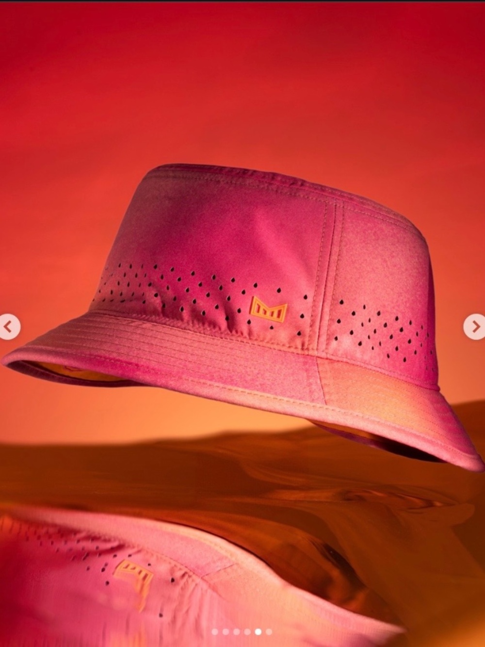 MELIN CADDY HYDRO Performance Bucket Hat Sunset Aura SZ L & S